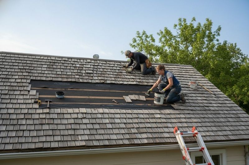Wood Shake Roof Replacement